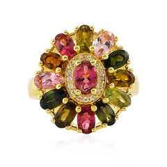Anello in argento con Tormalina Rosa