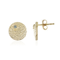 Orecchini in argento con Diamante Blu I2