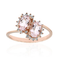 Anello in oro con Morganite Rosa