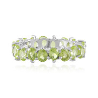 Anello in argento con Peridoto