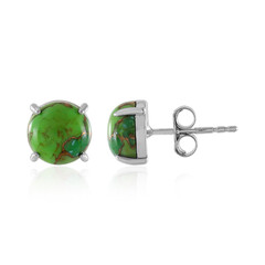 Orecchini in argento con Turchese Kingman Mohave Verde