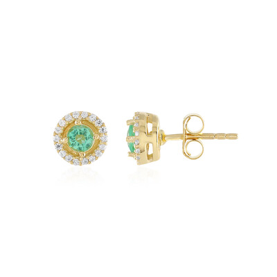 Orecchini in argento con Smeraldo Russo