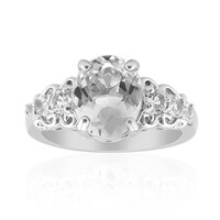 Anello in argento con Topazio Bianco