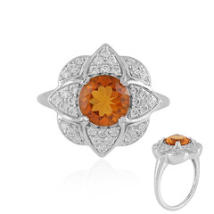 Anello in argento con Citrino Madeira