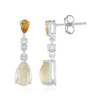 Orecchini in argento con Quarzo Rutilato