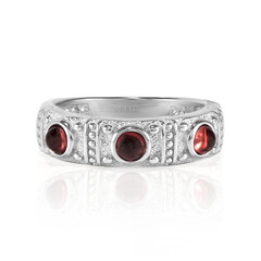 Anello in argento con Granato Mozambico