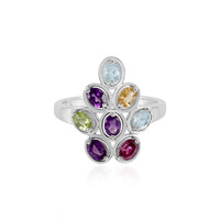 Anello in argento con Ametista Zambiana