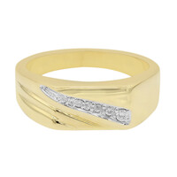 Anello placcato in oro con Zircone