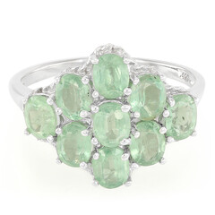 Anello in argento con Cianite Menta