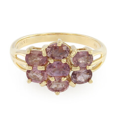 Anello in oro con Zaffiro Padparadscha (non riscaldato) (AMAYANI)