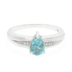 Anello in argento con Apatite Blu