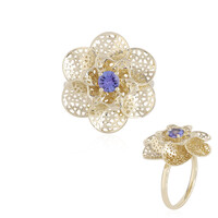 Anello in oro con Tanzanite AAA (Ornaments by de Melo)