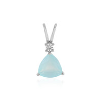 Ciondolo in argento con Calcedonio Acqua
