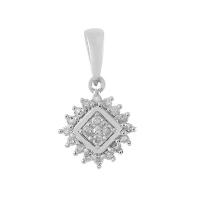 Ciondolo in argento con Diamante I1 (I)