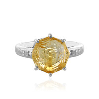 Anello in argento con Citrino