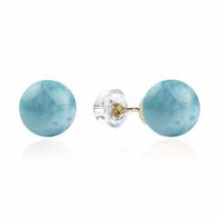 Orecchini in oro con Larimar