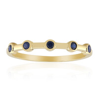 Anello in oro con Zaffiro Blu