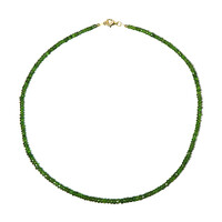 Collana in argento con Diopside Russo (Riya)
