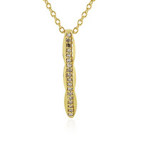 Collana in argento con Diamante Champagne I4