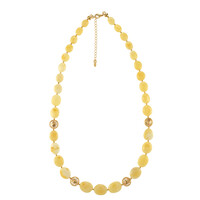 Collana in argento con Ambra Milky Baltica