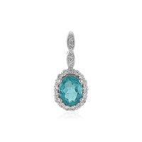Ciondolo in argento con Apatite Blu