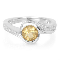 Anello in argento con Citrino