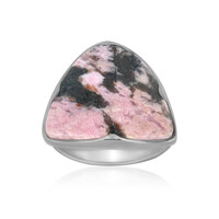Anello in argento con Rodonite Sulavesi (Bali Barong)