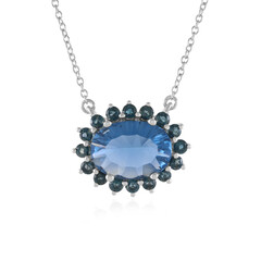 Collana in argento con Fluorite Cangiante