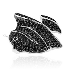 Ciondolo in argento con Spinello Nero