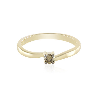 Anello in oro con Diamante Champagne SI2