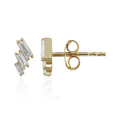 Orecchini in argento con Topazio Bianco
