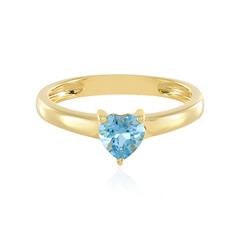 Anello in argento con Topazio Blu Svizzero
