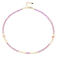 Collana in argento con Opale Rosa (Riya)