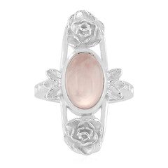 Anello in argento con Quarzo Rosa
