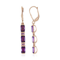 Orecchini in argento con Ametista (KM by Juwelo)
