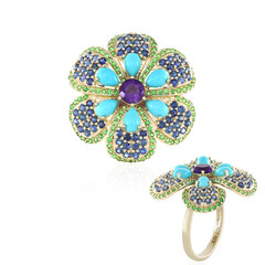 Anello in oro con Ametista Zambiana (D'vyere)
