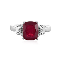 Anello in argento con Rubino del Madagascar