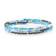 Bracciale in acciaio con Ematite Dorata (Riya)