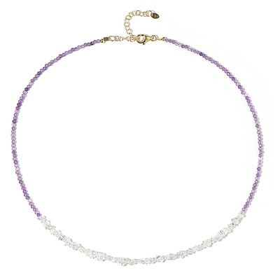 Collana in argento con Ametista Zambiana