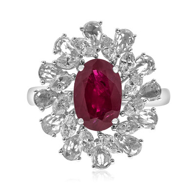 Anello in oro con Rubino Mozambico AAA (CIRARI)