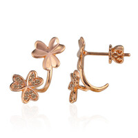 Orecchini in oro con Diamante Rose de France SI1 di Argyle