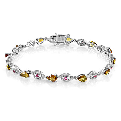 Bracciale in argento con Tormalina Gialla