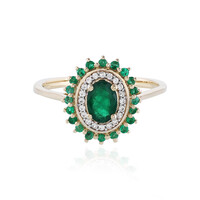 Anello in oro con Smeraldo Zambia