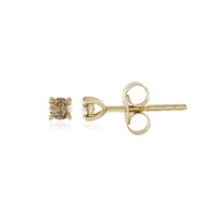 Orecchini in oro con Diamante Champagne I2