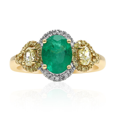Anello in oro con Smeraldo Zambia AAA (CIRARI)