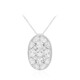 Collana in argento con Topazio Bianco