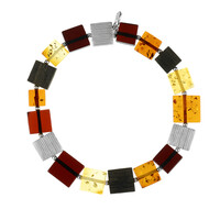 Bracciale in argento con Ambra Baltica