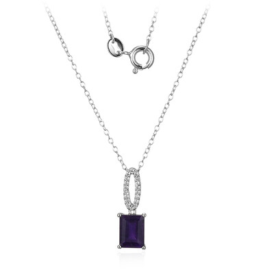 Collana in argento con Ametista Zambiana