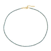 Collana in argento con Diamante Blu