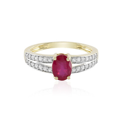 Anello in oro con Rubino del Madagascar